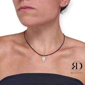 "New Beginnings" Handmade Necklace Choker Upcycled Adjustable ROXDOLL